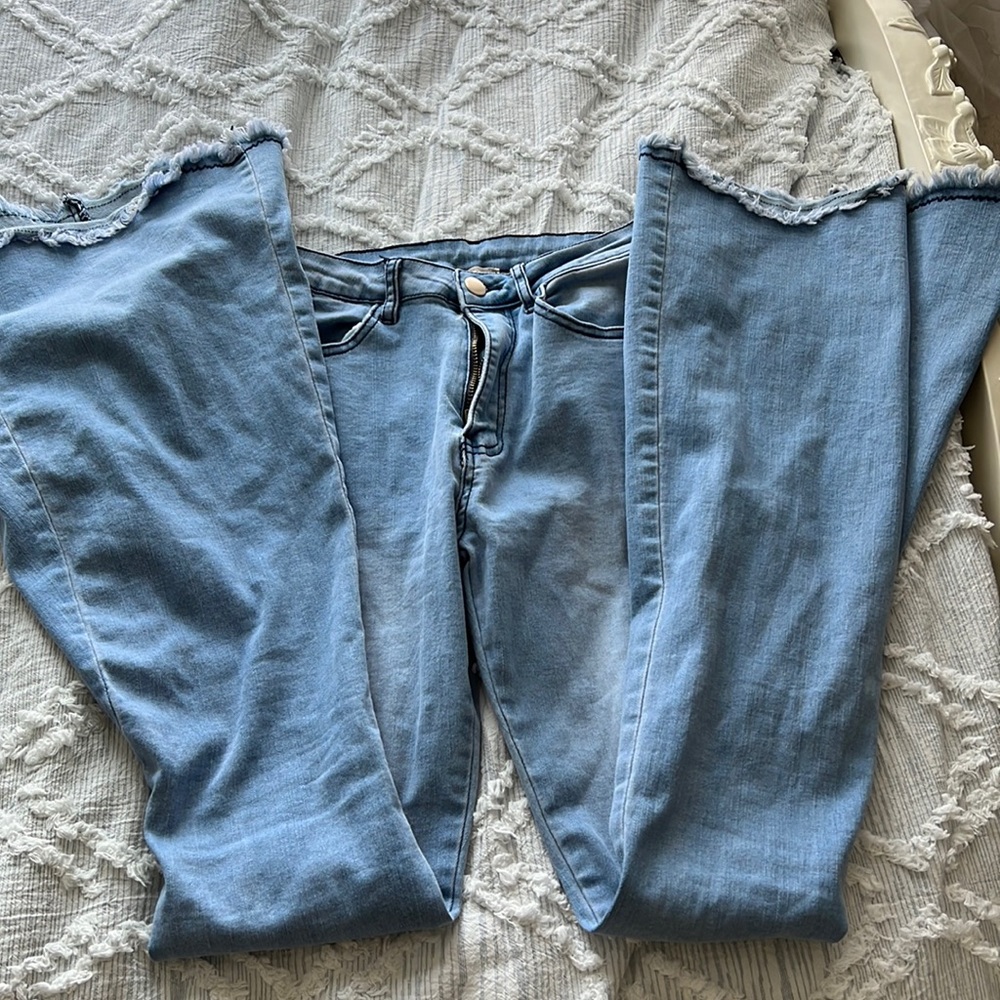 Flare denim jeans